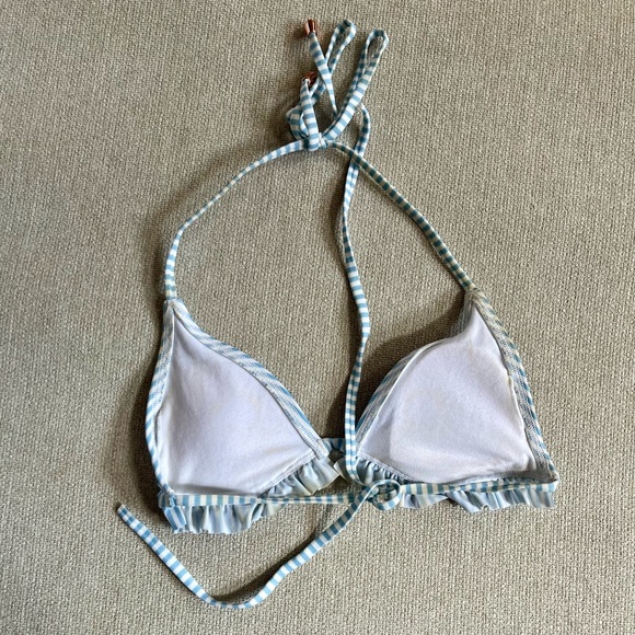Blue & White Striped Bikini Top - Picture 2 of 2